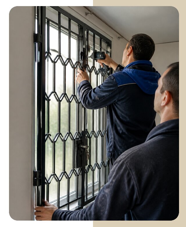 Установка распашных решеток в Красноуфимске цена от 6602 р. | ДвериЛегко-Крф