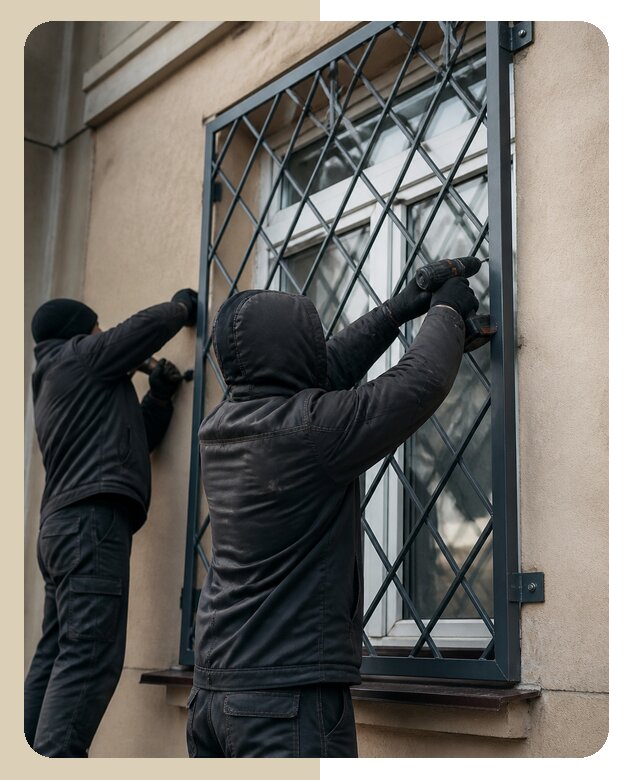 Установка антивандальных решеток на окна в Красноуфимске